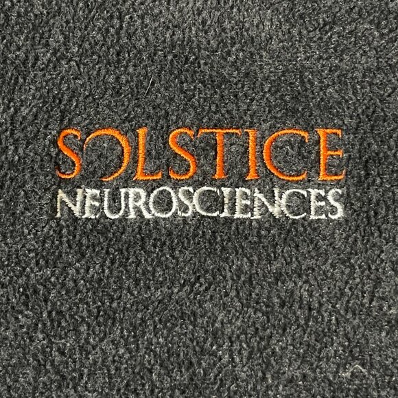 Columbia Full Zip Fleece Jacket Men's Small Charcoal BRAND EMBROIDERY - Picture 3 of 5